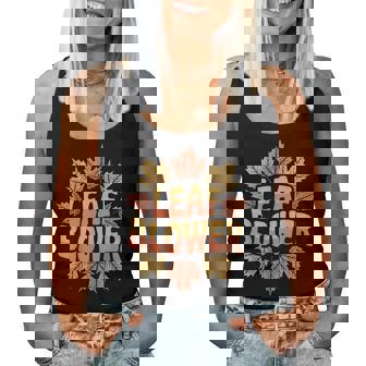 Leaf Blower Couple Halloween Matching Fall Costume Women Tank Top | Mazezy