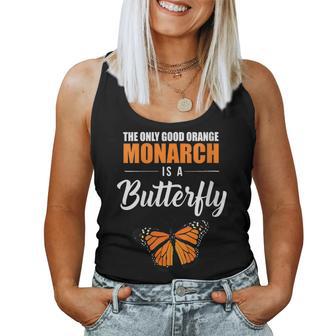 Liberal Quote Good Orange Monarch Butterfly Women Tank Top - Monsterry