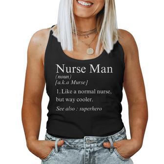 Nurse Man Definition Women Tank Top | Mazezy