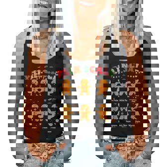 Pain Scale Gingerbread Christmas Nurse Doctor Medical Women Tank Top | Seseable UK