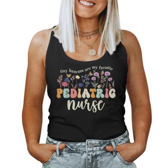 Pediatric Nurse Practitioner Cute Pediatric Nursing Women Tank Top - Thegiftio UK