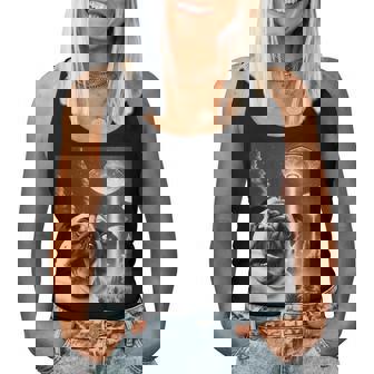 Pug Alien Ufo Taking A Selfie Dog Mom Dad Women Tank Top - Thegiftio