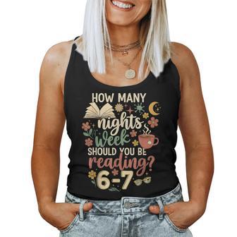 Six Seven 6 7 Meme Teacher Reading 6-7 Teacher Women Tank Top - Thegiftio UK