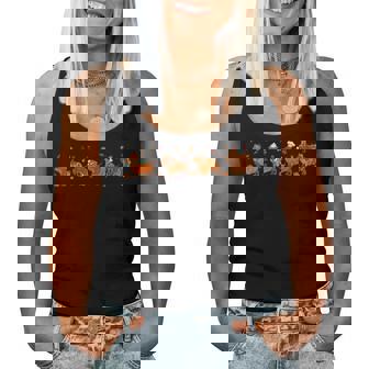 Thanksgiving Dachshund Turkey Gobble Wiener Dog Fall Women Tank Top | Seseable FR