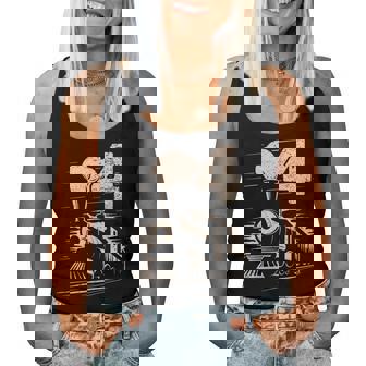 Vintage 4Th Train Birthday Boy Girl 4 Year Old Women Tank Top | Mazezy