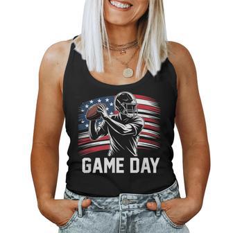Game Day American Football Player Team Coach Boys Women Tank Top | Mazezy