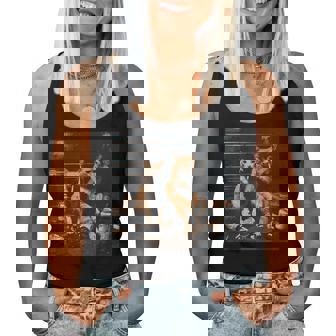 Gangsta Cats Gangster Street Meme Humor Women Women Tank Top | Seseable FR