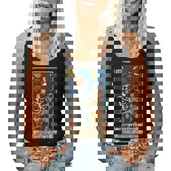 The German Shepherd Mom Tarot Card Women Tank Top - Monsterry