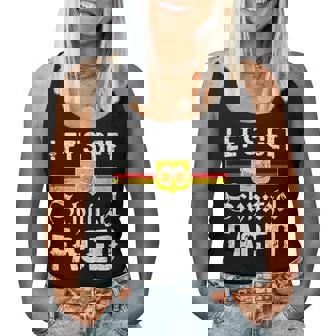 Lets Getchnitzel Faced Retro Oktoberfest Camiseta sin mangas para mujer - Regaloses