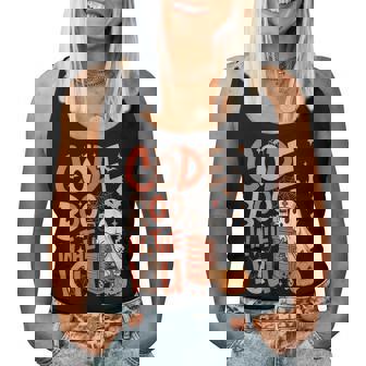 Ghost Code Boo In The Icu Nursing Nurse Halloween Costume Women Tank Top - Seseable