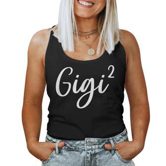 Gigi Of 2 Grandma Of Two Twins Cute Women Tank Top - Thegiftio UK