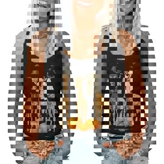 Giraffe Boo Mummy Witch Halloween Costume Giraffe Pumpkin Women Tank Top | Mazezy