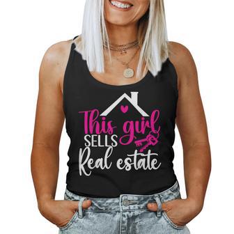 This Girl Sells Real Estate Female Realtor Women Tank Top - Thegiftio UK