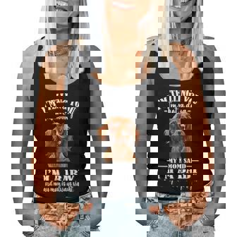 Girls Mom Says Im A Baby Long Haired Dachshund Lover Women Tank Top - Thegiftio