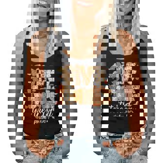 Give Thanks To The Lord Pumpkin Floral Fall Christian Autumn Women Tank Top | Mazezy