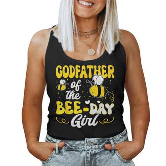 Godfather Of The Bee Day Girl Bee Birthday Party Theme Women Tank Top - Thegiftio UK