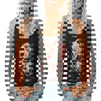 Goth Grunge Girl Waifu Demon Anime Horror Alt Aesthetic Women Tank Top | Seseable CA