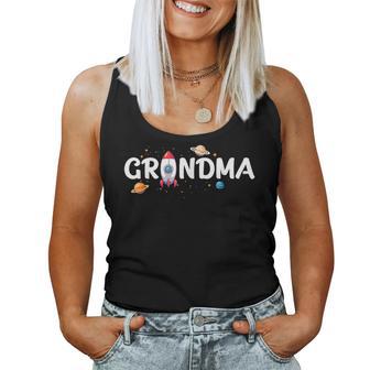 Grandma Of The Birthday Boy Astronaut 1St Birthday Family Women Tank Top - Thegiftio