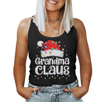Grandma Claus Matching Family Christmas Xmas Pajamas Women Tank Top - Monsterry