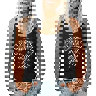 Grandma Racing Race Car Checkered Family Birthday Matching Women Tank Top | Seseable FR