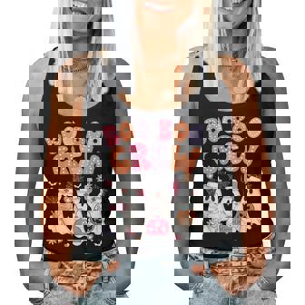 Groovy Boo Boo Crew Nurse Ghost Halloween Team Custome Women Tank Top - Seseable