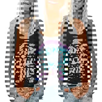 Groovy On Cloud Nine Bday 9Th Birthday Girl 9 Year Old Women Tank Top | Mazezy