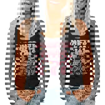 Groovy Monster Truck Mama Mom Monster Truck Are My Jam Truck Women Tank Top | Seseable FR