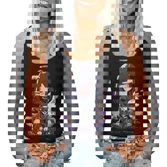 Grunge Goth Bunny Anime Girl Cute E-Girl Gothic Outfit Women Tank Top | Mazezy