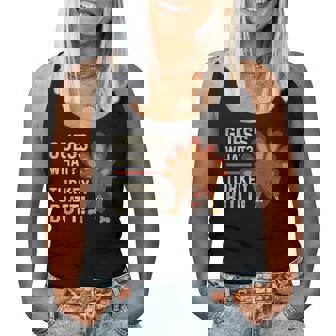 Guess What Turkey But Thanksgiving Turkey Man Woman Women Tank Top | Seseable UK