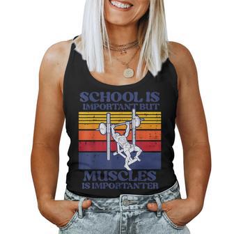 Gym School Important Muscles Importanter Workout Boys Girls Women Tank Top - Thegiftio UK