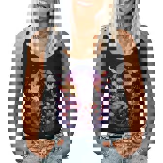 Halloween Black Cat Costume Mystical Cat Lover Girls Women Tank Top | Seseable FR