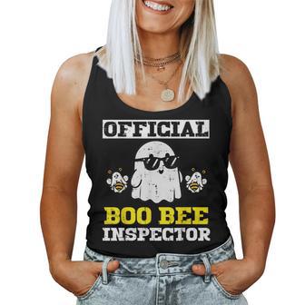 Halloween Boo Official Bee Inspector Costume Women Women Tank Top - Thegiftio UK