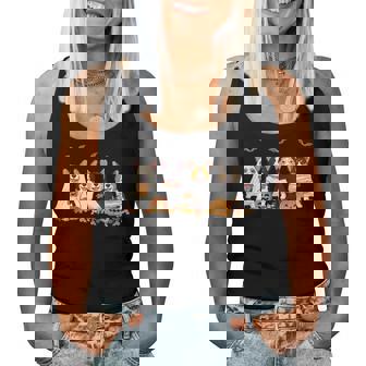 Halloween Corgi Ghost Spooky Corgi Lovers Dog Mama Papa Women Tank Top - Monsterry