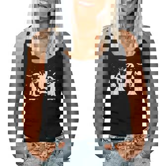 Halloween Ghost Black Cat Halloween Cat Lovers Women Women Tank Top | Seseable FR