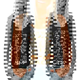 Halloween Skeleton Sarcastic Bone I Got Your Back Women Tank Top - Thegiftio