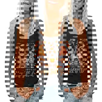 Happy Fall Y'all Gnome Autumn Thanksgiving Women Tank Top | Mazezy