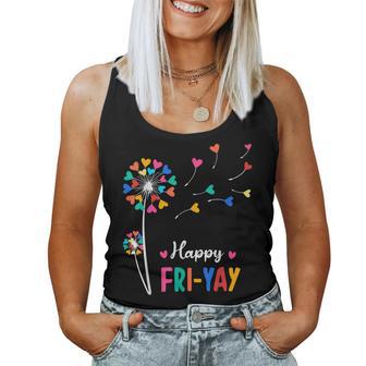 Happy Fri-Yay Friday Lovers Fun Teacher Women Tank Top | Mazezy