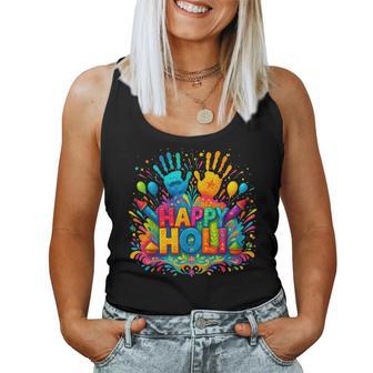 Happy Holi Festival Indian Spring Colors Family Women Women Tank Top - Monsterry