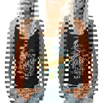 Haunted By 6-7 Teacher 67 Halloween Skeleton Six Seven Women Tank Top | Mazezy