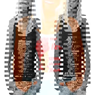 Heart Health Black Melanin Heart Disease Awareness Chd Women Tank Top - Thegiftio