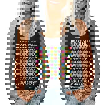 Heart Love 100 Days Ofchool Teacher Boy Girl レディースタンクトップ - Kawaiitshirt