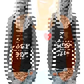 I Heart Love Chicken Strips Favorite Food Fingers Women Tank Top - Thegiftio