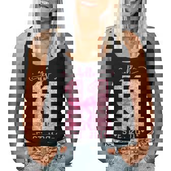 Hello Eleven Est 2014 Pink Coquette Bow 11Th Birthday Girl Women Tank Top - Seseable