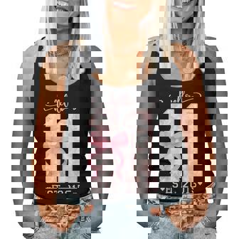 Hello Eleven Est 2015 Pink Coquette Bow 11Th Birthday Girl Women Tank Top | Seseable FR