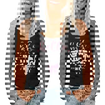 Hello Seven Est 2019 7Th Birthday Girl Turning 7 Women Tank Top | Seseable UK