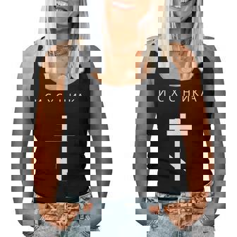 Ic Xc Nika Orthodox Cross Minimalist Christian Cyrillic Women Tank Top | Seseable CA