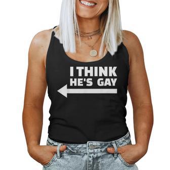 Ich Denke Er Istchwuler Lgbt Pride Month Rainbow Transgender Tank Top Frauen - Geschenkecke