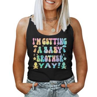 I'm Getting A Baby Brother New Baby Gender Reveal Boy Girls Women Tank Top - Thegiftio UK