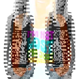 I’M Not Lost I’M Just Sidequesting – Rave Edm Groovy Women Tank Top | Mazezy