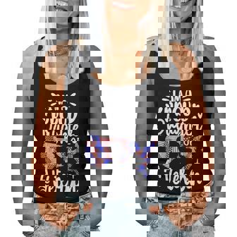 I'm A Proud Daughter Of A Veteran Father's Day Girls Women Tank Top - Monsterry